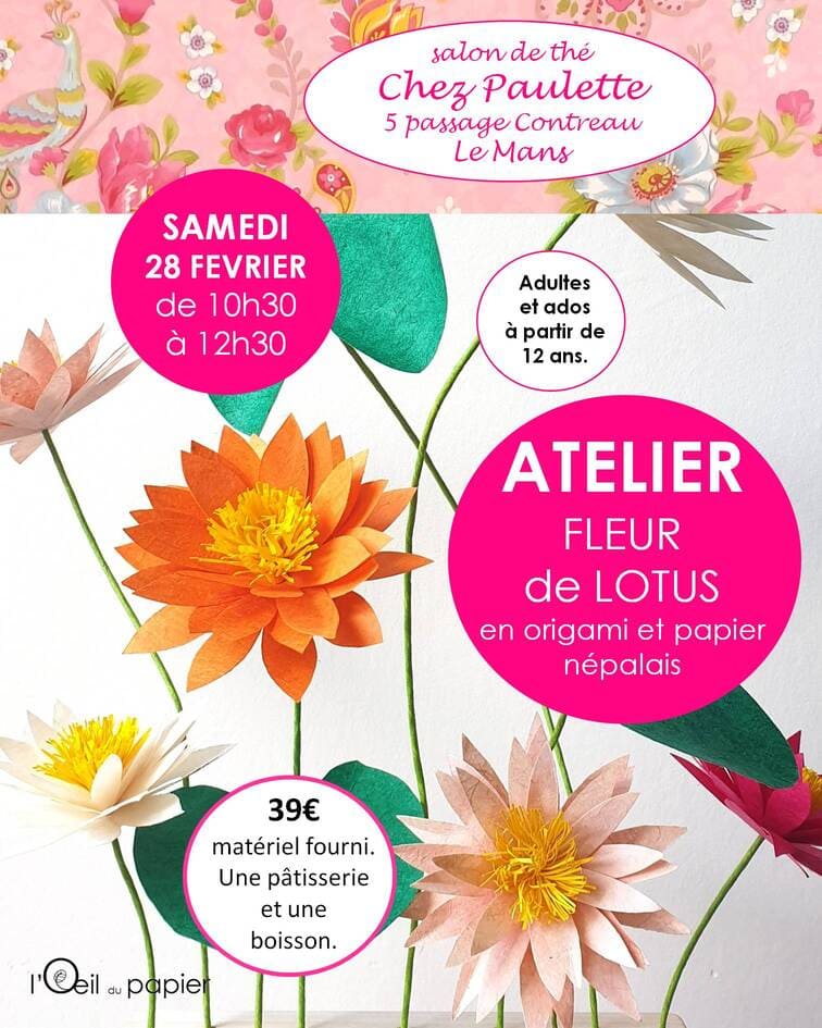 atelier lotus chez Paulette